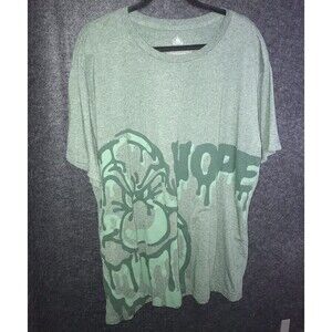 Disney Shirt Grumpy Nope 2xl Green Snow White 7 Dwarves Short Sleeve Graphic Tee